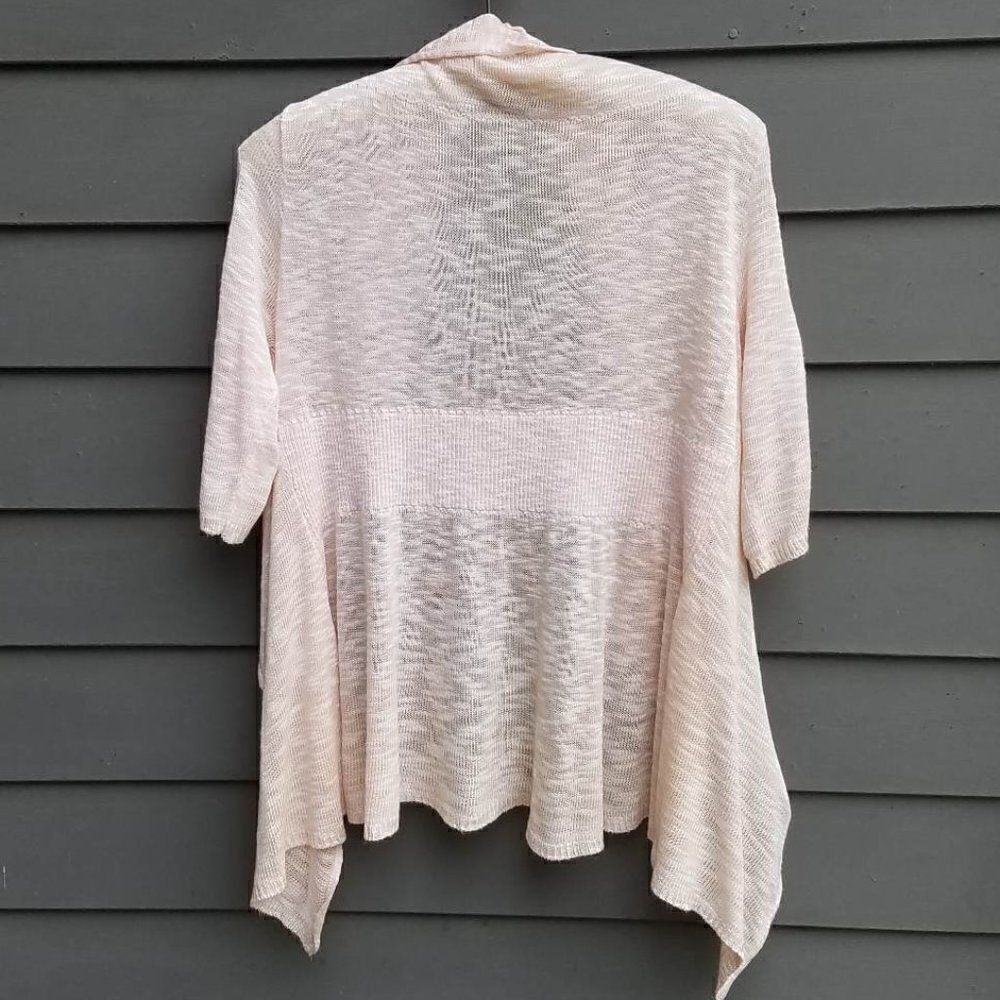 Ana Lightweight Light Pink Open Front Cardigan size Large - Picture 3 of 12
